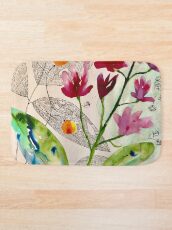 botanical composition Bath Mat