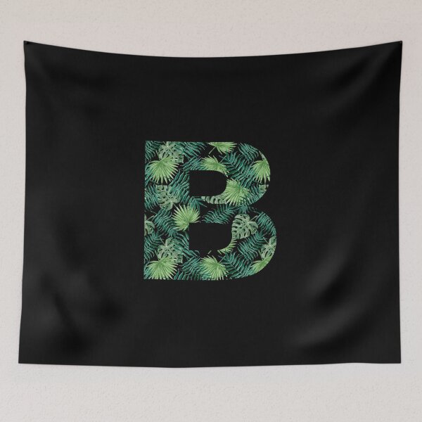 Item preview, B letter - palm leaves designed and sold by adiosmillet.