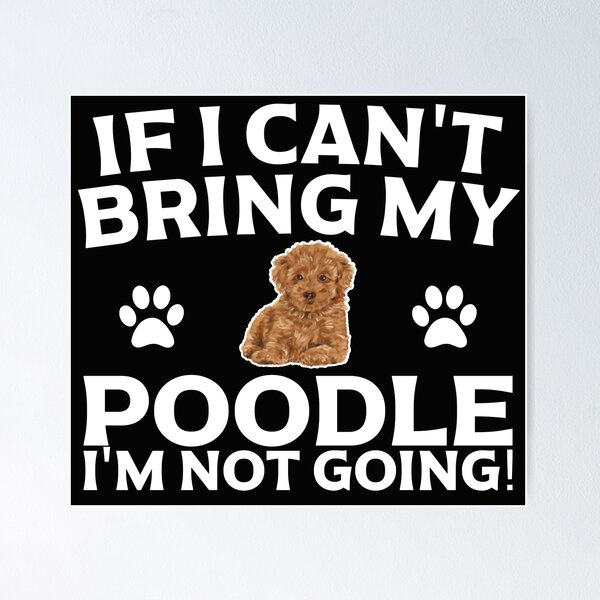 Item preview, If I can't bring my Poodle I'm not going t shirt designed and sold by Dan66.