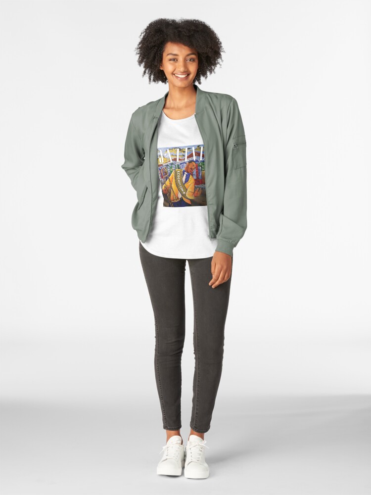 Alternate view of JAZZIZ “Redemption” Premium Scoop T-Shirt