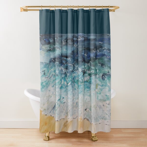 Incoming Water Shower Curtain