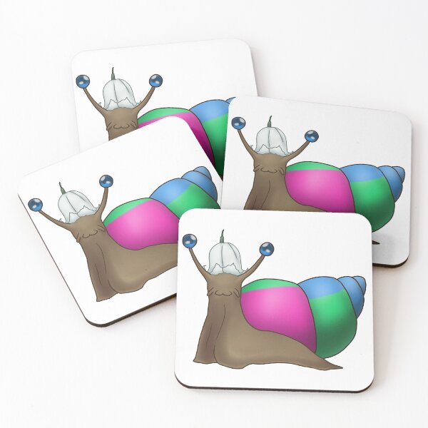 Item preview, Polysexual Polyromantic Pride Snail with Flower Hat designed and sold by PrideSnails.