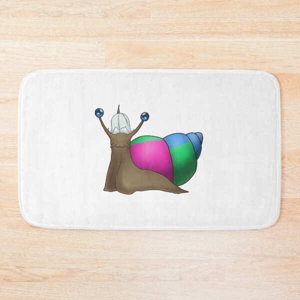Item preview, Polysexual Polyromantic Pride Snail with Flower Hat designed and sold by PrideSnails.