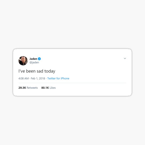 Jaden Smith Tweets Stickers Redbubble