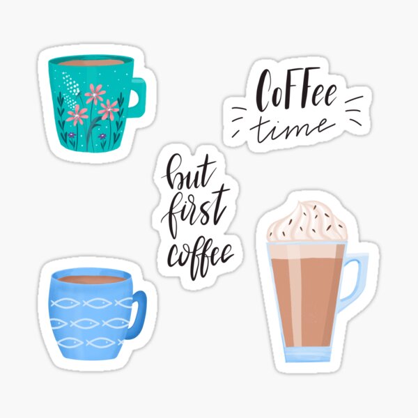 Coffee Cup Stickers | Redbubble