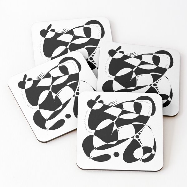 Item preview, Black & White – Abstract #4 designed and sold by AlexVR.