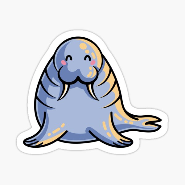 Kawaii Cute Walrus Sticker
