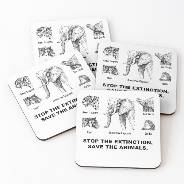 Item preview, Stop the Extinction, Save the Animals, Climate Change Gift designed and sold by FriendsOfYou.