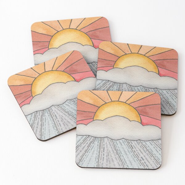 Item preview, Solstice Sunshower Watercolor Painting designed and sold by Apothekori.