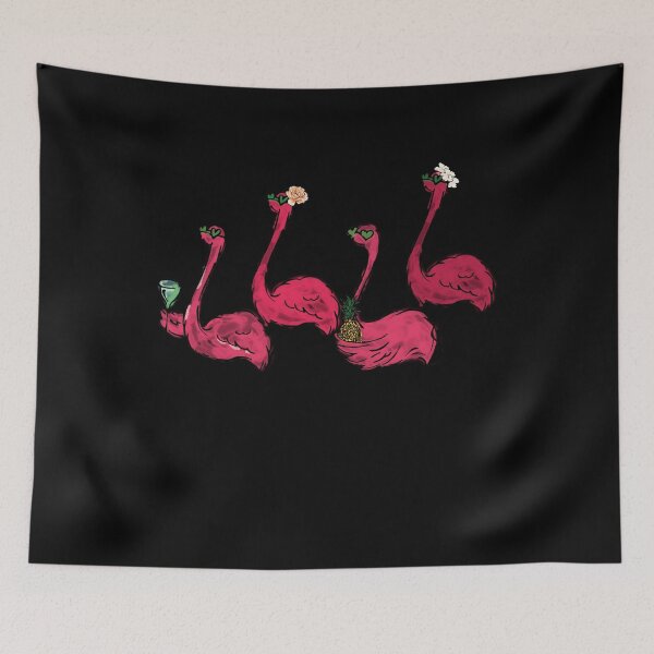 Item preview, Funny Flamingos Drinking Mimosas Alcohol print product designed and sold by tronictees.