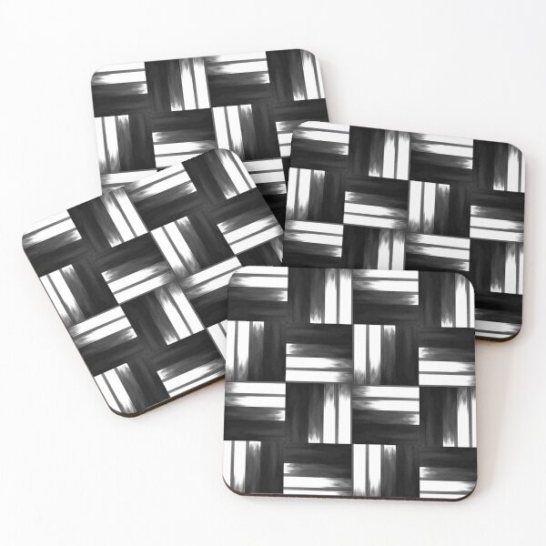 Item preview, Seamless Minimal Monochrome square pattern  designed and sold by siwabudda.