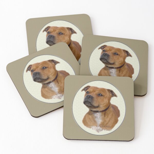 Aperçu de l'œuvre Staffordshire Bull Terrier Art Cadeaux créée et vendue par springdaleshops.