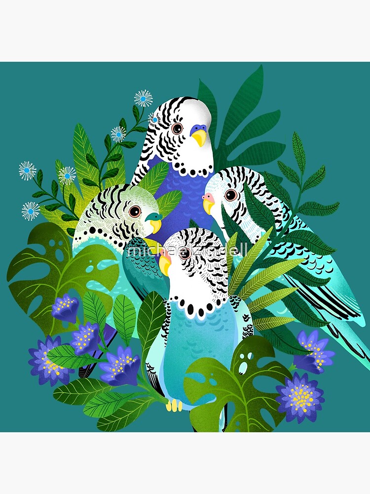 Budgie bouquet by michaelzindell