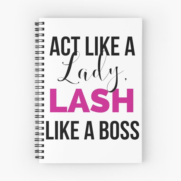Item preview, Act Like a Lady Lash Like a Boss Lash Artist Gift designed and sold by AdorkableDesign.