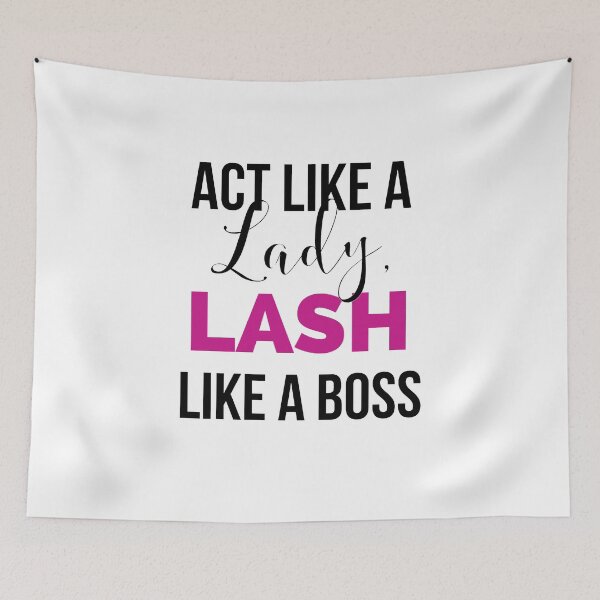 Item preview, Act Like a Lady Lash Like a Boss Lash Artist Gift designed and sold by AdorkableDesign.