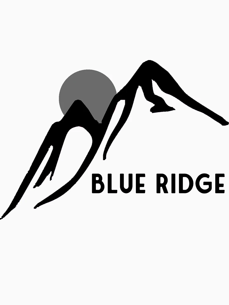 Thumbnail 4 of 4, V-Neck T-Shirt, Sticker - Blue Ridge designed and sold by StickersStore.