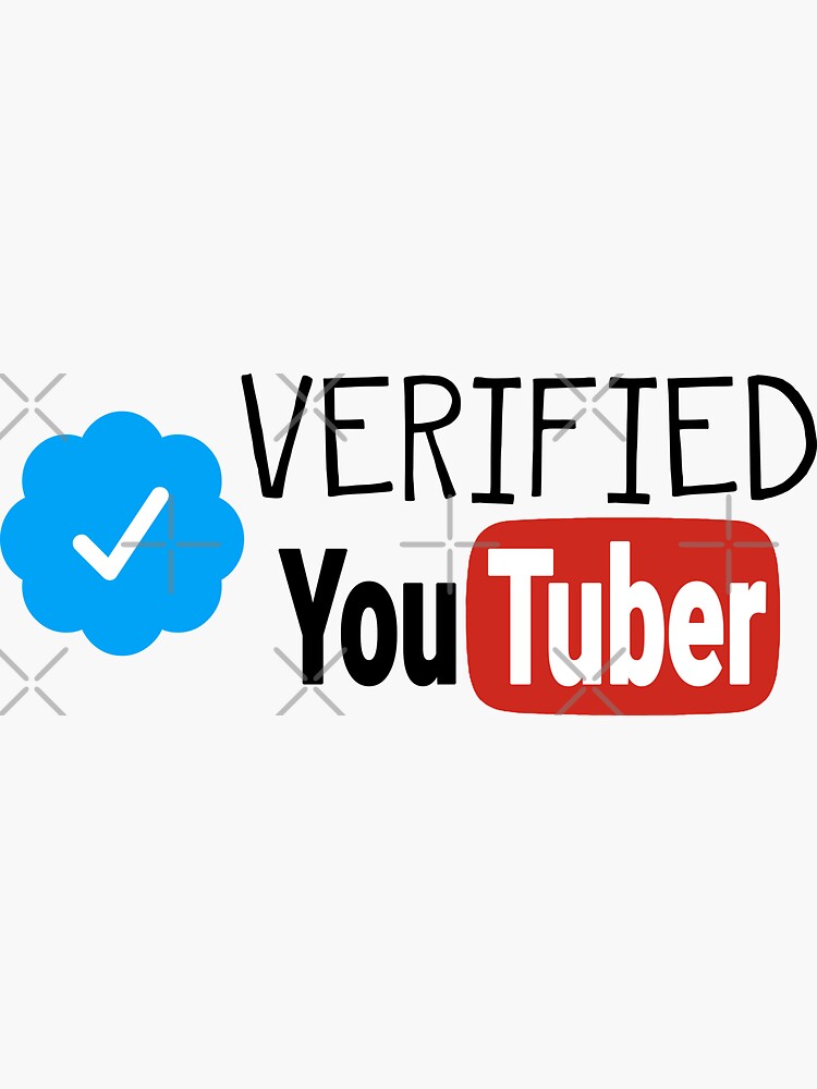 "Verified Youtuber " Sticker by AlexVR Redbubble