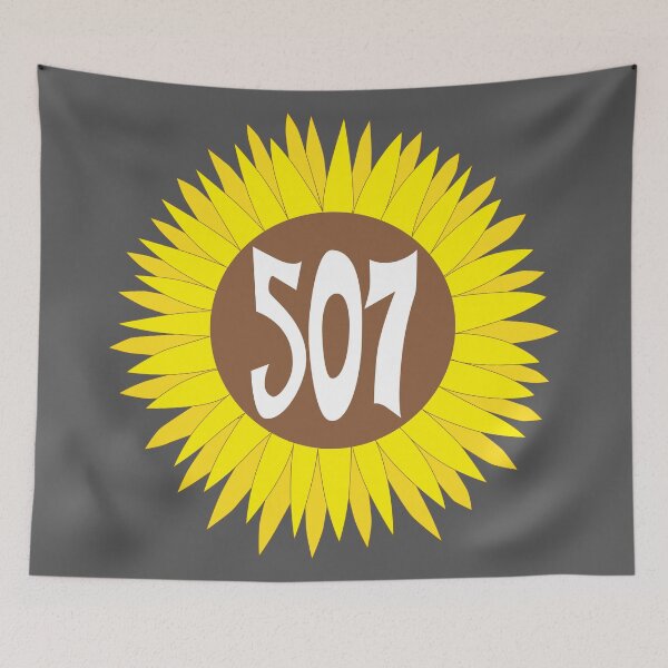 Item preview, Hand Drawn Minnesota Sunflower 507 Area Code designed and sold by itsrturn.