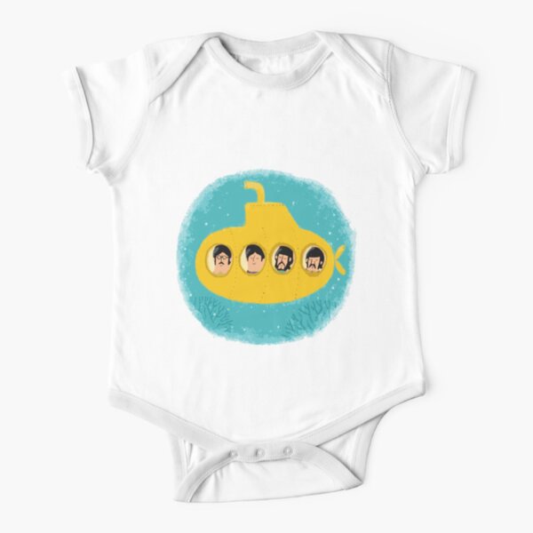 Yellow Short Sleeve Baby One-Piece