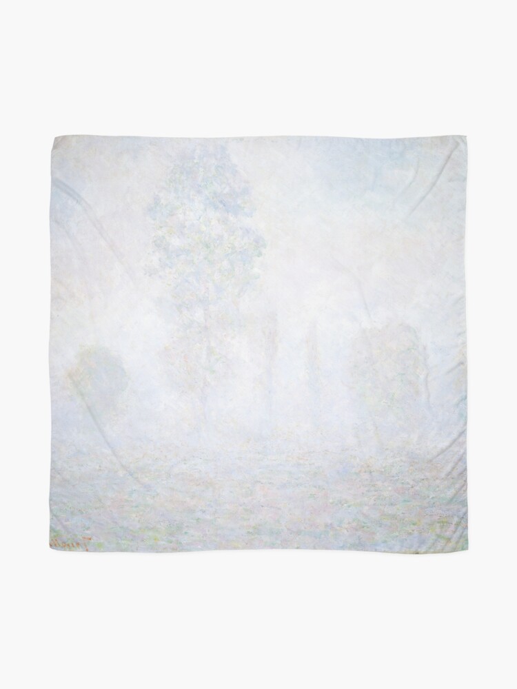 Alternate view of Morning Haze by Claude Monet Scarf