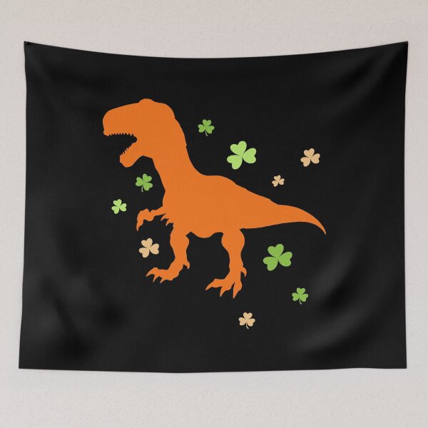 Item preview, Lucky Orange Dinosaur St Patrick's Day Clover Cute product designed and sold by tronictees.