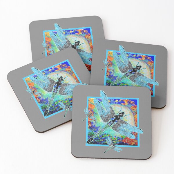 Item preview, BABY BLUE DELICATE BLUE DRAGONFLY'S SCENIC TURQUOISE ART, designed and sold by sharlesart.