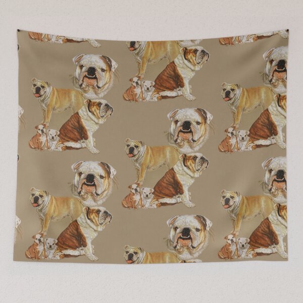 Item preview, English Bulldog Gallimaufry designed and sold by BarbBarcikKeith.
