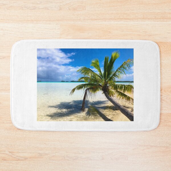Item preview, Coconut palm tree at The Blue Lagoon Rangiroa designed and sold by Diane Macdonald.