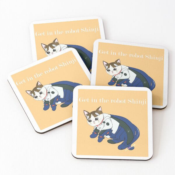 Item preview, Sad Cat Evangelion Ver. Shinji designed and sold by Applecat01.
