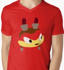 Orange Lightning Men's V-Neck T-Shirt