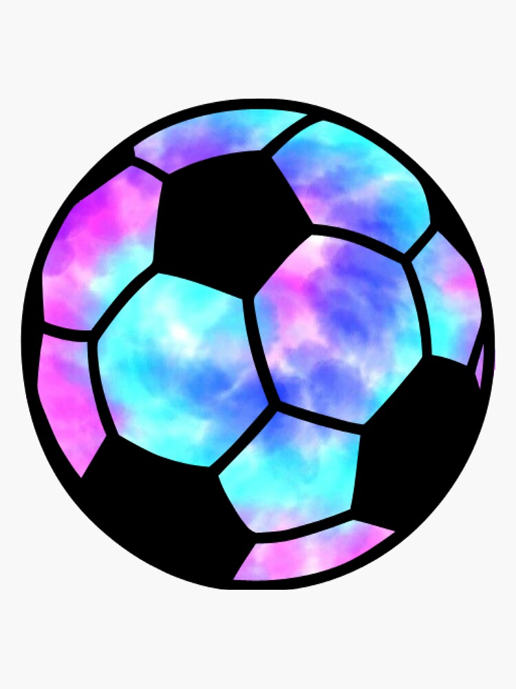 "Tie Dye Soccer Ball" Sticker for Sale by alanarose98 Redbubble