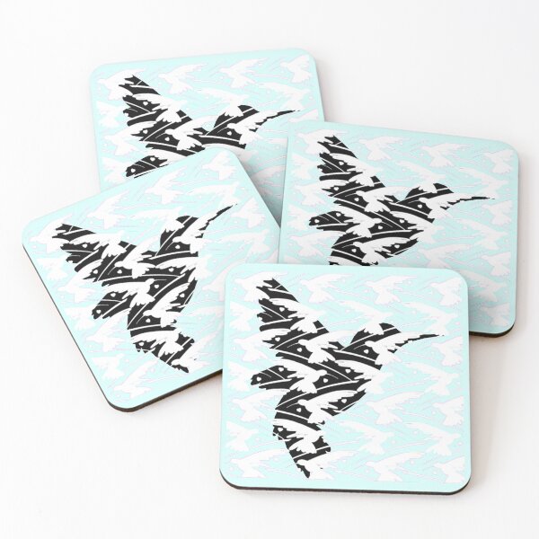 Item preview, Hummingbird Hearts n Lace Sillhouettes designed and sold by weavernap.