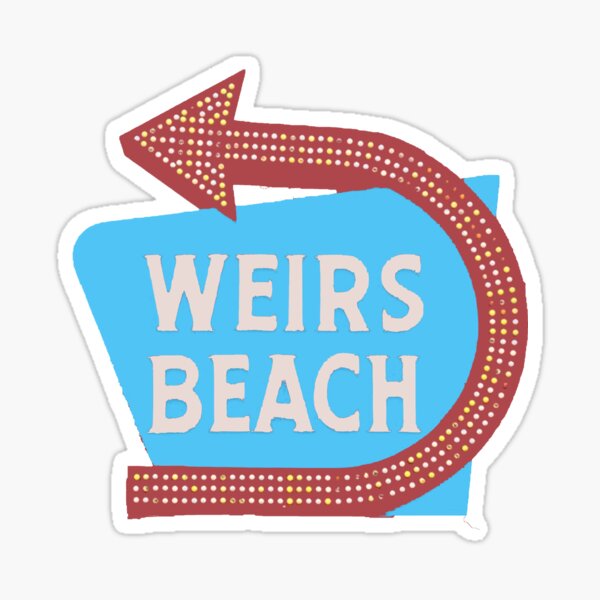 "Weirs Beach" Sticker for Sale by cocreations Redbubble