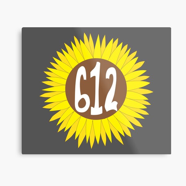 Item preview, Hand Drawn Minnesota Sunflower 612 Area Code  designed and sold by itsrturn.