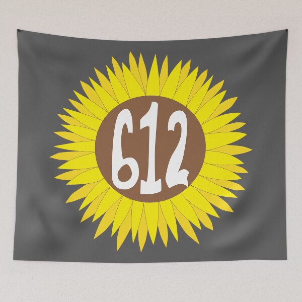 Item preview, Hand Drawn Minnesota Sunflower 612 Area Code  designed and sold by itsrturn.