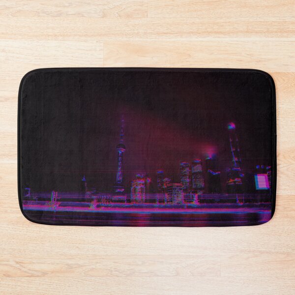 Item preview, Cyberpunk City Skyline - Neon Pink Lights designed and sold by Dator.