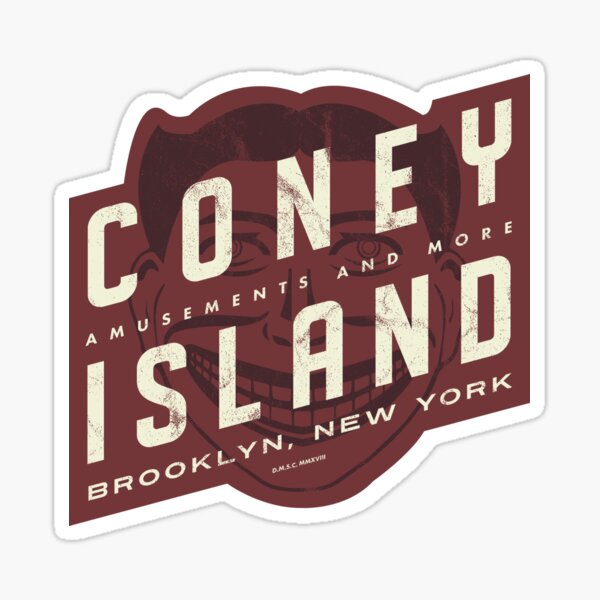 Coney Island, New York - Steeplechase Sticker