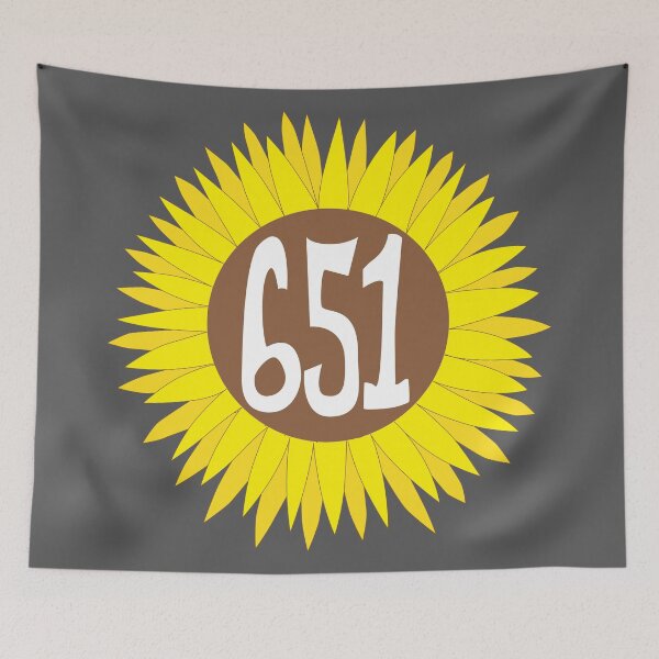 Item preview, Hand Drawn Minnesota Sunflower 651 Area Code  designed and sold by itsrturn.