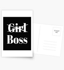 Mädchen Boss Postkarten