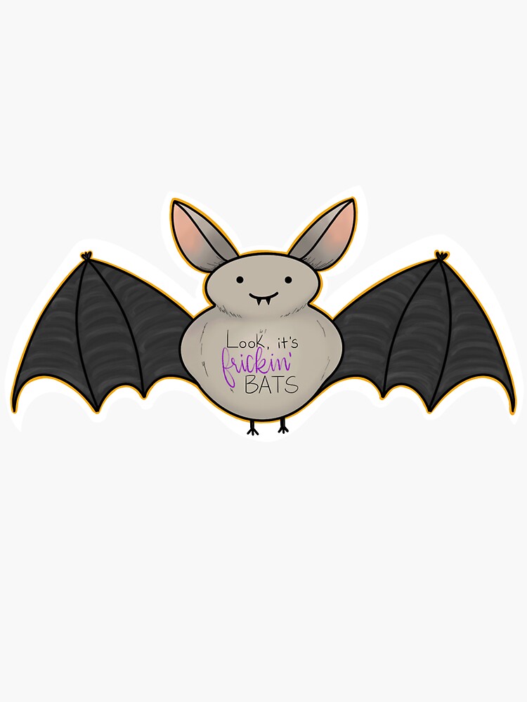 "Vine Quotes It’s Frickin’ Bats" Sticker for Sale by Sheaillustraton