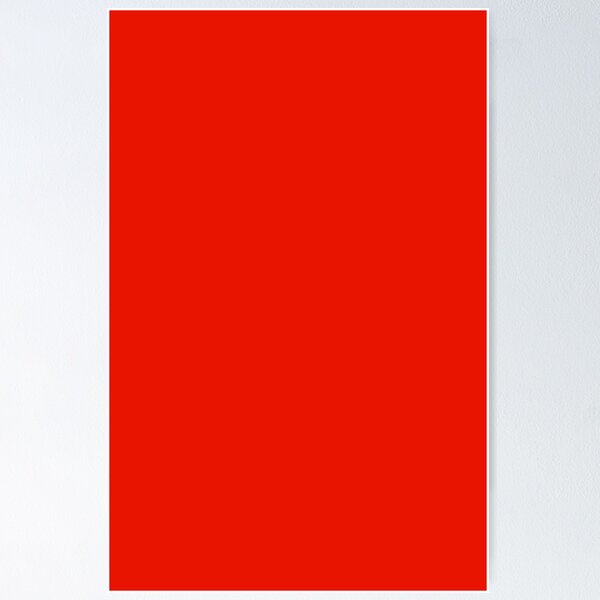 Item preview, PLAIN SOLID FLUORESCENT RED- NEON RED - 100 SHADES OF RED ON OZCUSHIONS designed and sold by ozcushions.