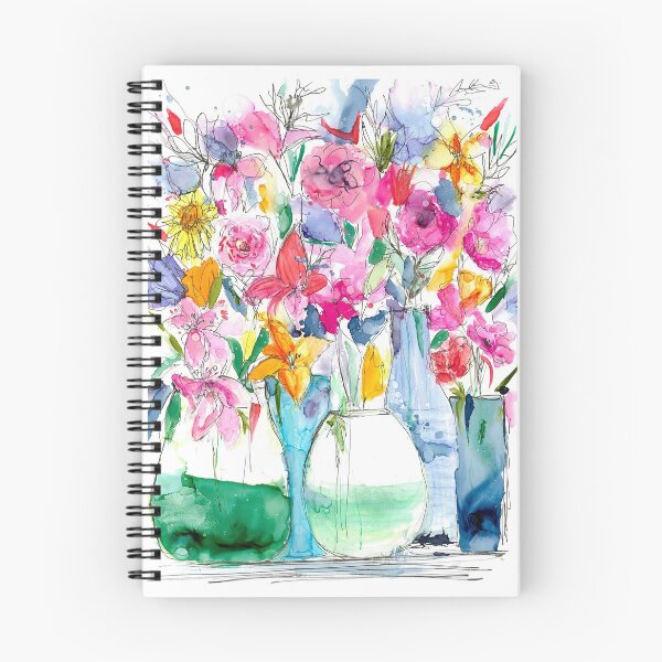 Item preview, Five vases of blooms designed and sold by Peta Wakeham.