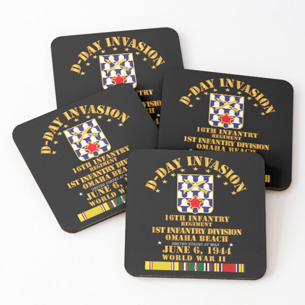 Item preview, Army - 16th Infantry Regt - 1st ID - D Day w SVC designed and sold by Military Insignia Products.