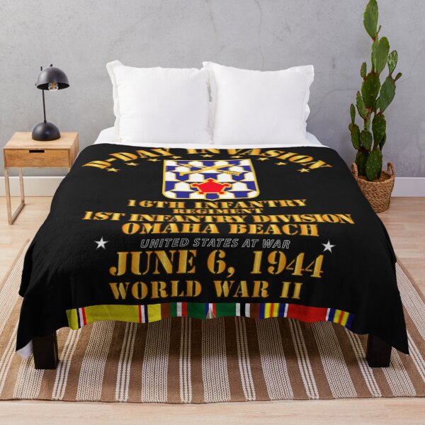 Item preview, Army - 16th Infantry Regt - 1st ID - D Day w SVC designed and sold by Military Insignia Products.