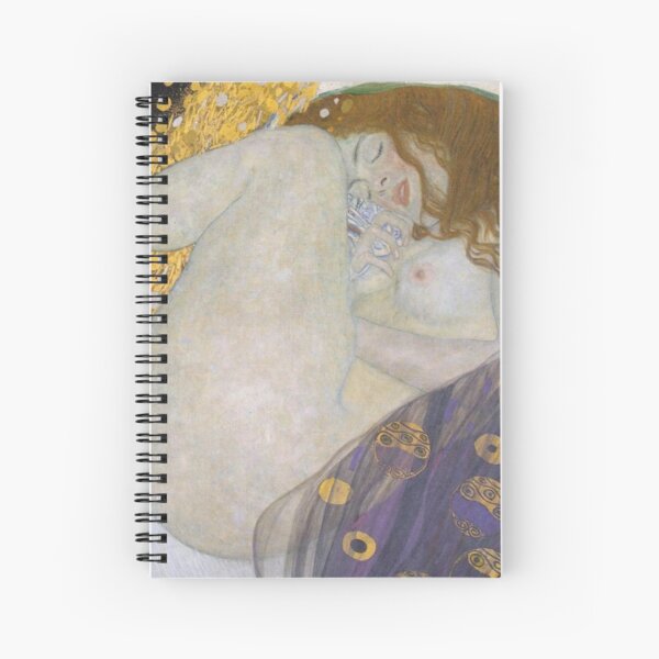 #Danae by Gustave Klimt #GustaveKlimt Густав Климт - #Даная, 1907г #ГуставКлимт Spiral Notebook