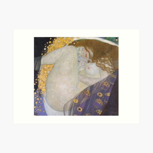 #Danae by Gustave Klimt #GustaveKlimt Густав Климт - #Даная, 1907г #ГуставКлимт Art Print