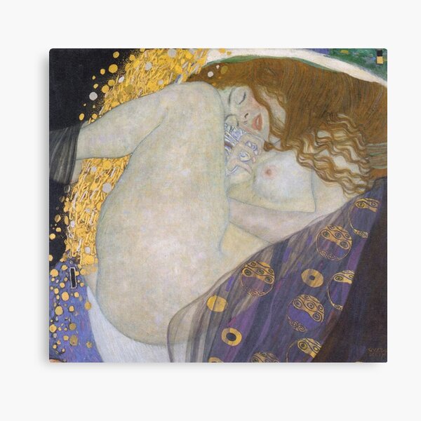 #Danae by Gustave Klimt #GustaveKlimt Густав Климт - #Даная, 1907г #ГуставКлимт Canvas Print