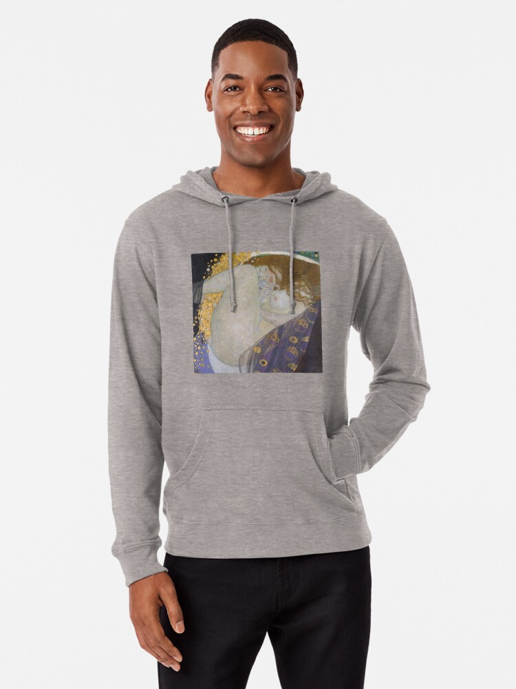 Alternate view of #Danae by Gustave Klimt #GustaveKlimt Густав Климт - #Даная, 1907г #ГуставКлимт Lightweight Hoodie