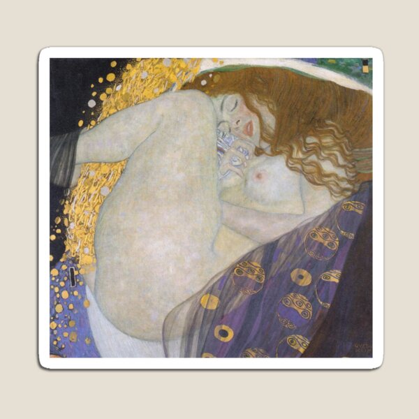 #Danae by Gustave Klimt #GustaveKlimt Густав Климт - #Даная, 1907г #ГуставКлимт Magnet