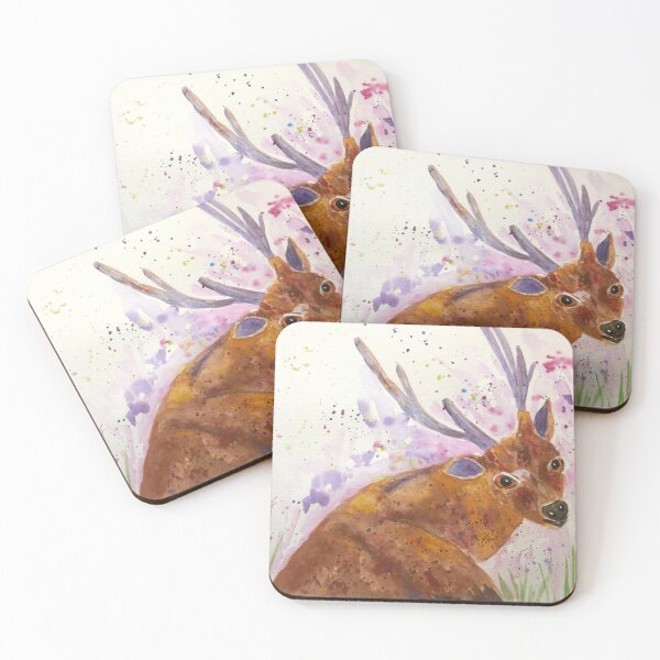Item preview, Stag among Lavander and bumble bees designed and sold by Casimirasart.